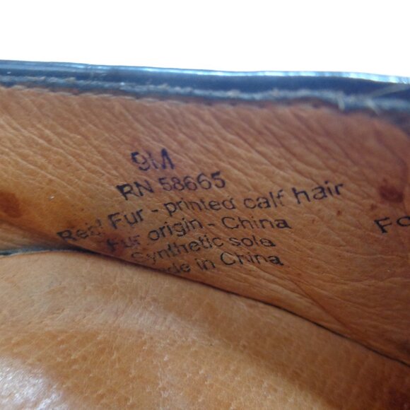 Halogen Marci Women's Calf Hair Heels Cheetah Print Mary Jane Pump Brown Size 9M - Picture 4 of 9